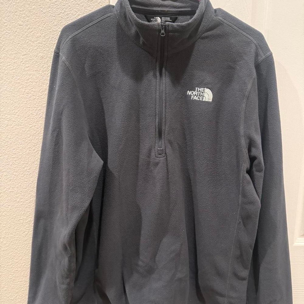 The North Face gray fleece jacket in size Medium